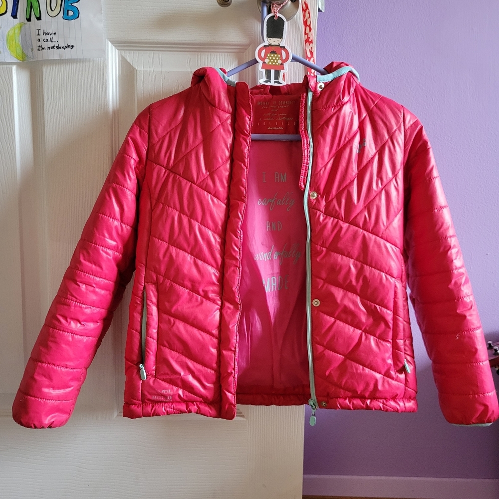 Evolution girls lightweight jacket red. UGC